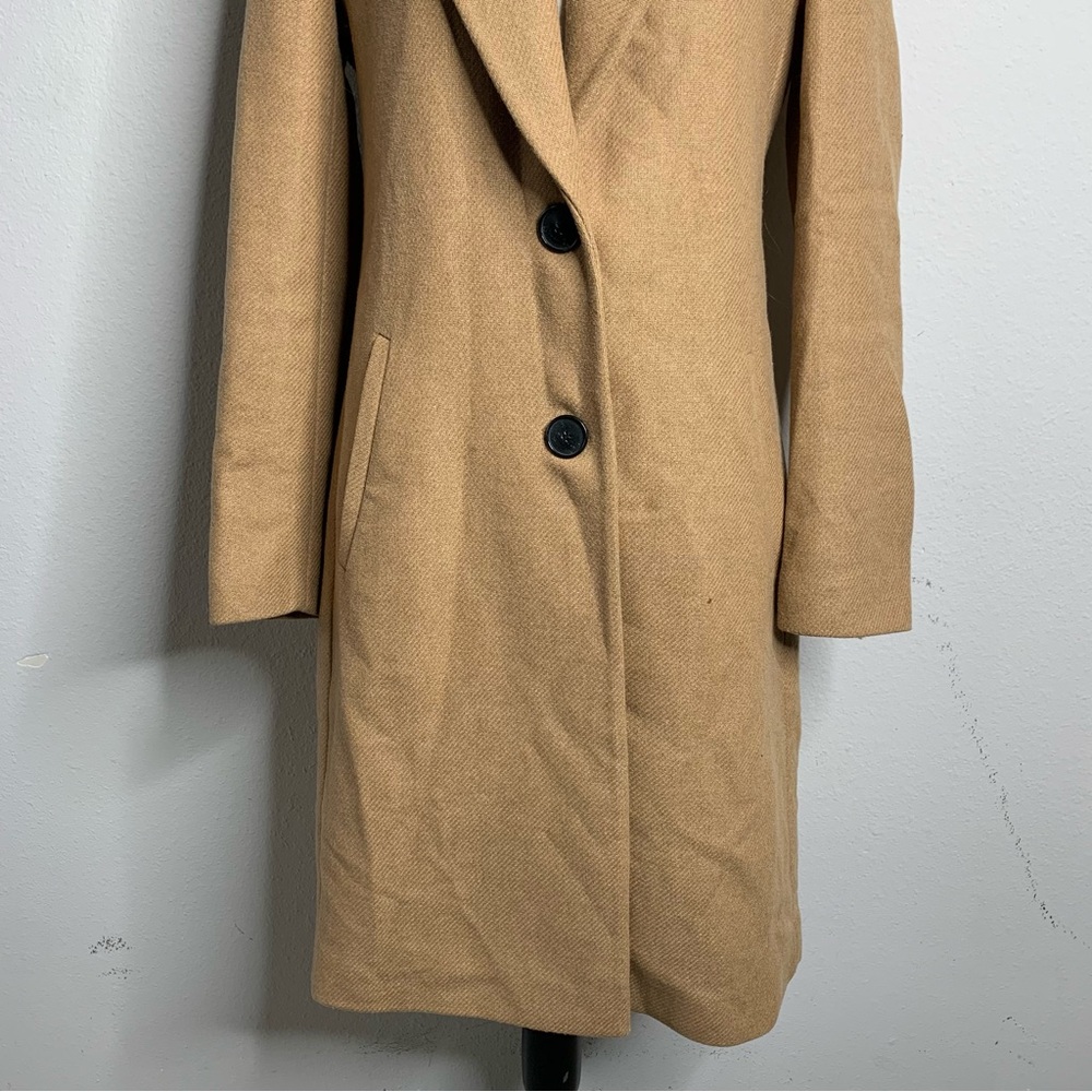 Zara Tan Single Breasted Trench Coat - Picture 8 of 13